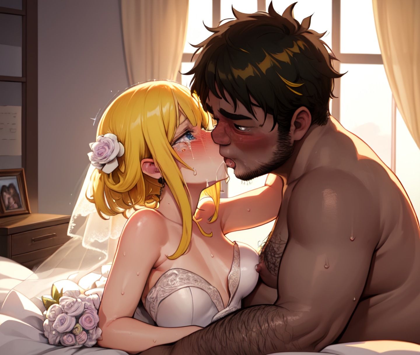 結婚式前日におっさんに寝取られる花嫁【142枚・2編構成】