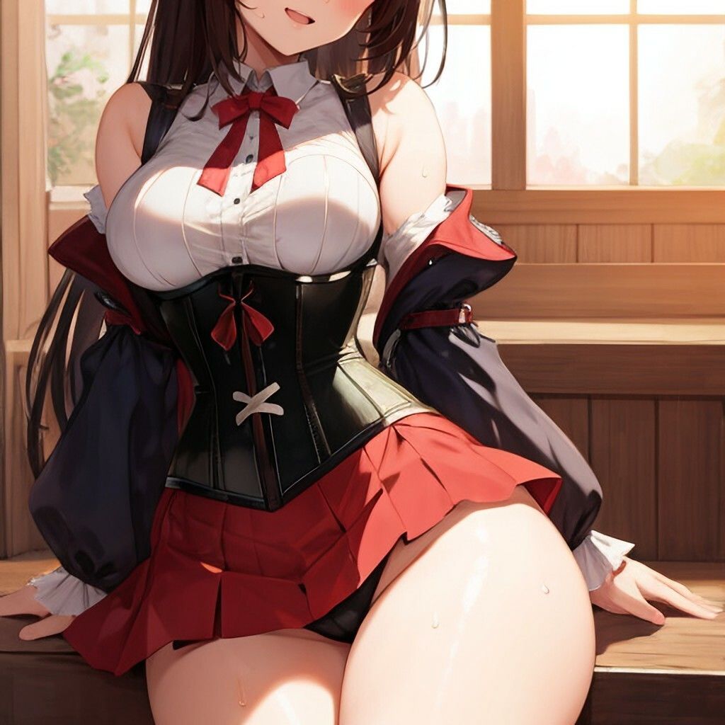 コルセット風美少女さん
