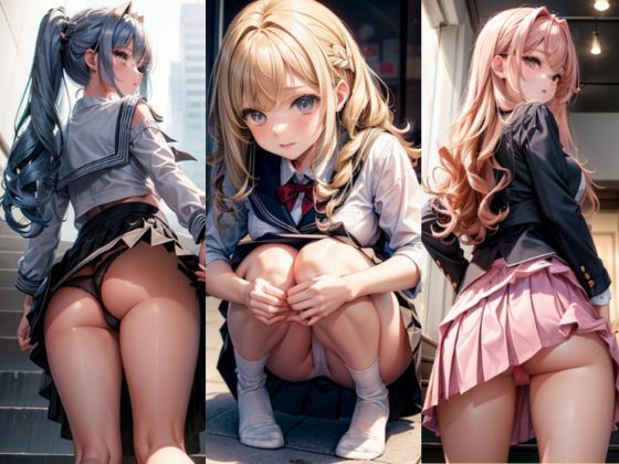 【300枚】いろ〜んなぱんつ 通学路編！