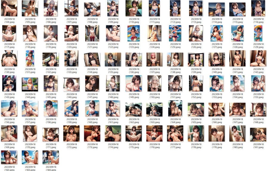 9月の誘惑 CONV工房AIイラスト総まとめ(2023年9月号)