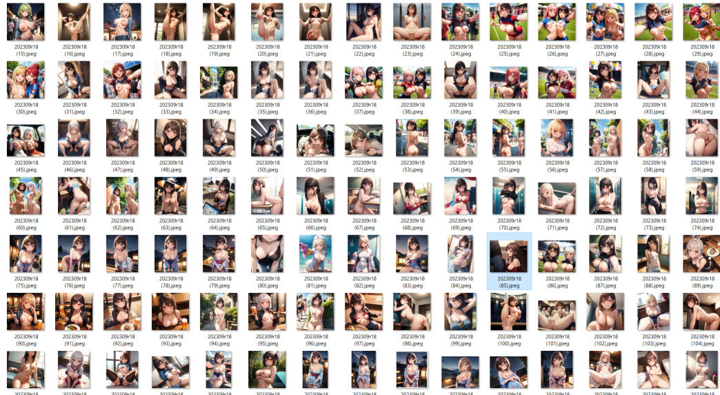 9月の誘惑 CONV工房AIイラスト総まとめ(2023年9月号)