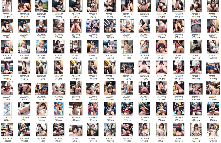 9月の誘惑 CONV工房AIイラスト総まとめ(2023年9月号)