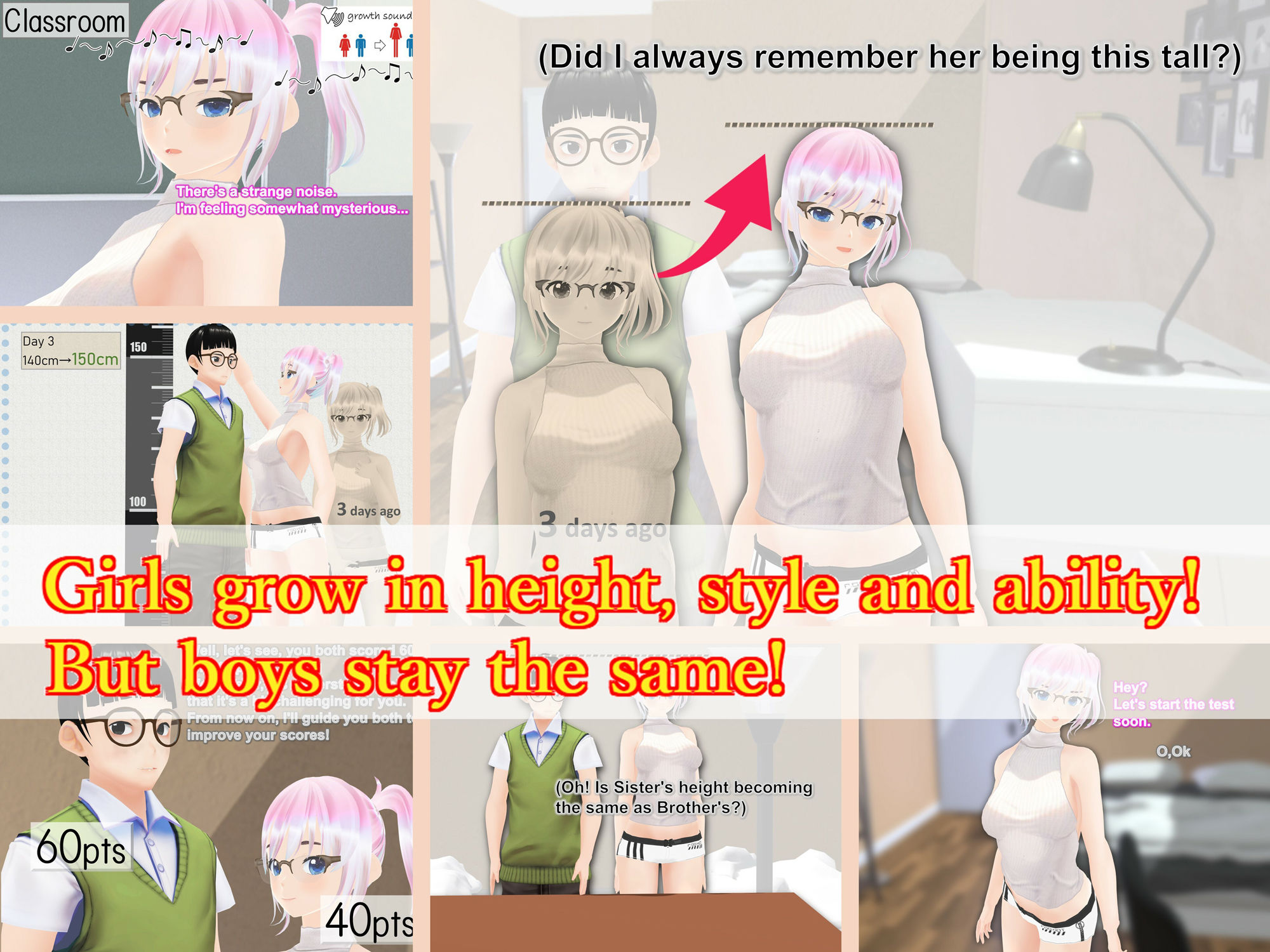 Outgrowing only girls， Overtake boys， Growth sound. Home tutor Arc