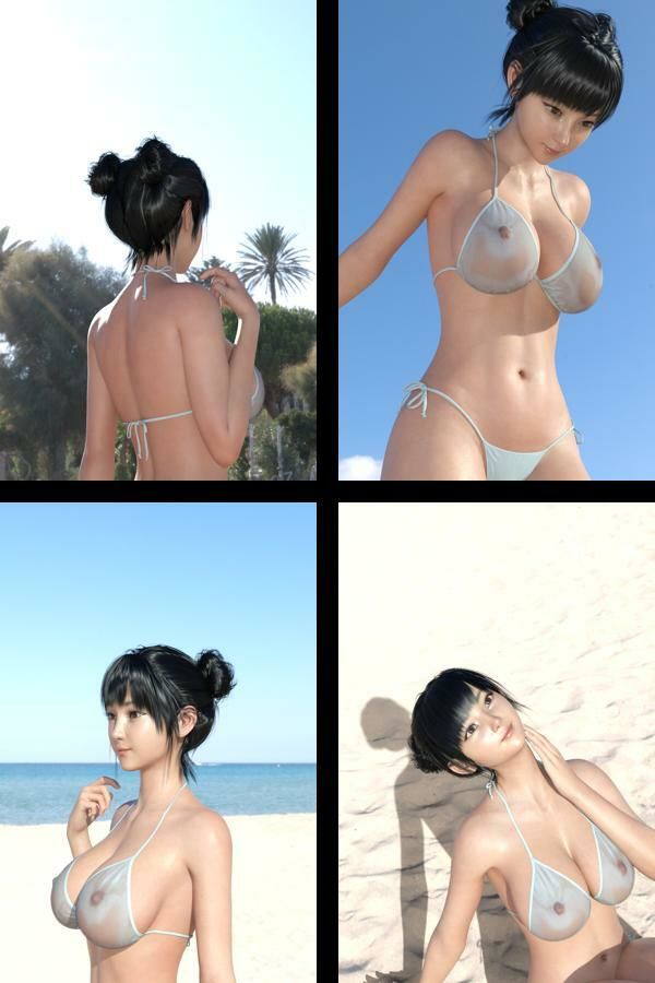 【＋All】『理想の彼女を3DCGで作ります』から生まれたバーチャルアイドル「一ノ瀬廻里（いちのせめぐり）」のグラドル撮影風写真集:Gradol_53