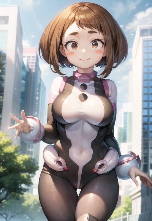 お茶子が敵（ヴィラン）に捕らわれ処女喪失SEXで完全陥落