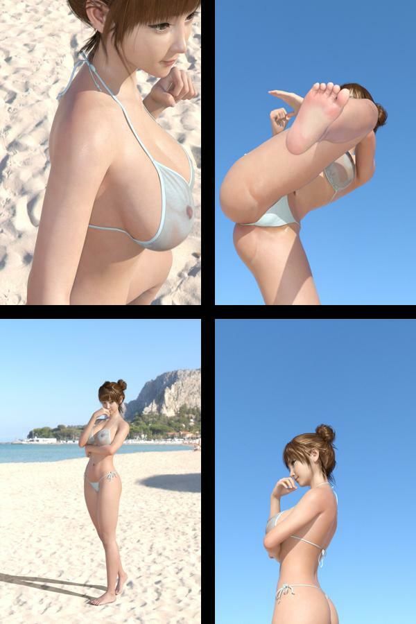 【＋All】『理想の彼女を3DCGで作ります』から生まれたバーチャルアイドル「一ノ瀬廻里（いちのせめぐり）」のグラドル撮影風写真集:Gradol_54