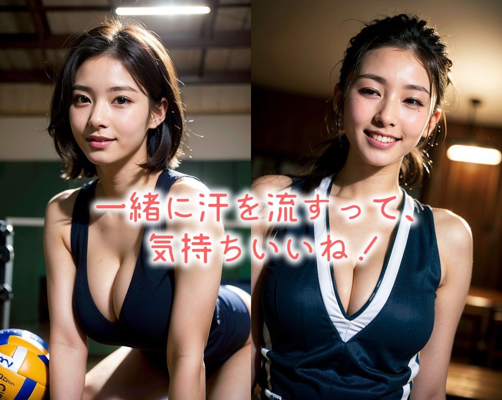 「バレーボール美女」かわいくてセクシーなAI写真集vol.17（全190ページ）