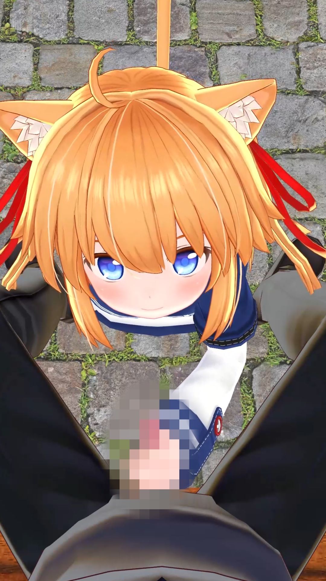 【縦動画】セーラーケモミミ少女公園でハメ撮り