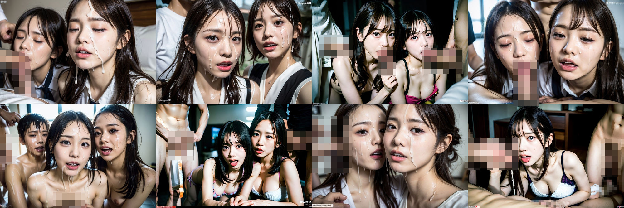 【無料】無料サンプル版 ぶっかけ！乱交！複数 女〇●生 40 P！