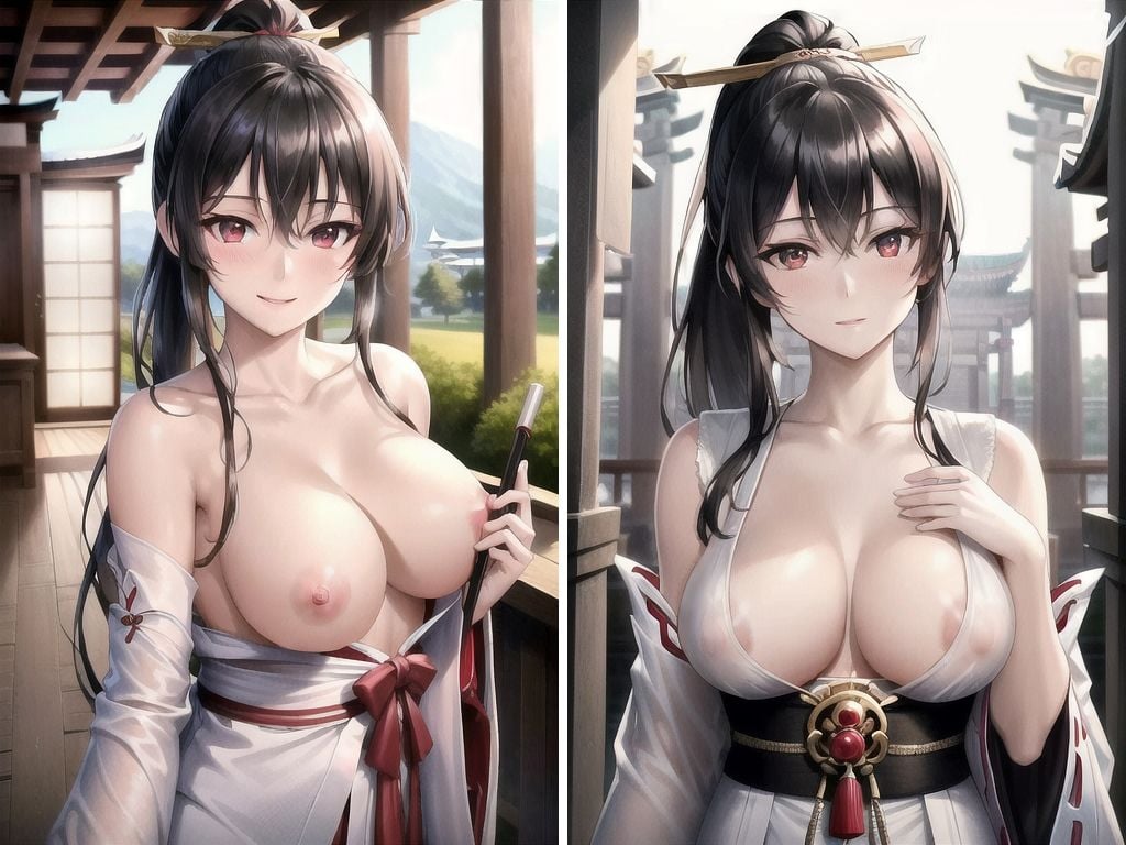 巫女お姉さんのデッカイおっぱいで召されたい