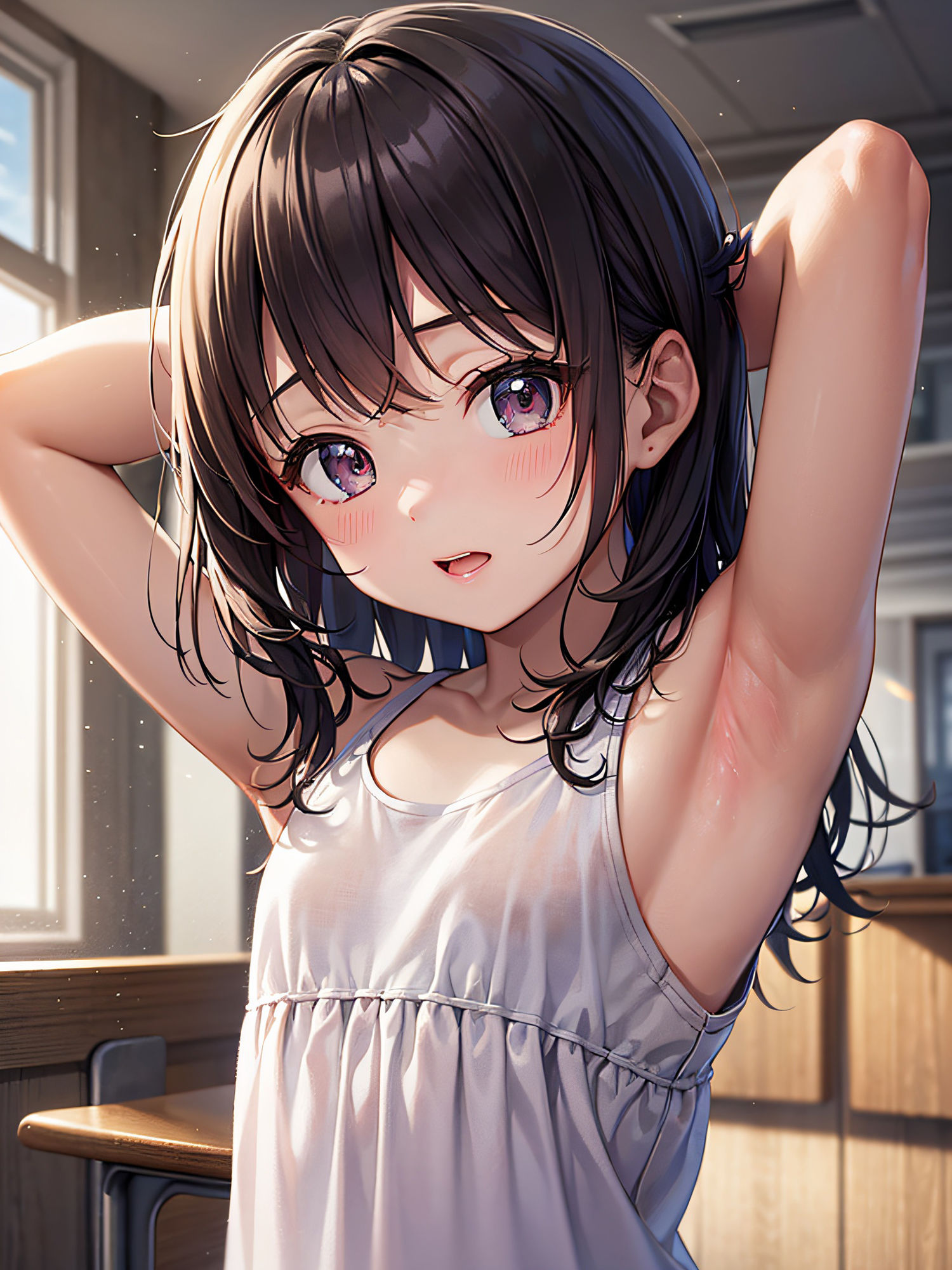 無垢な女の子の腋見せ画像集