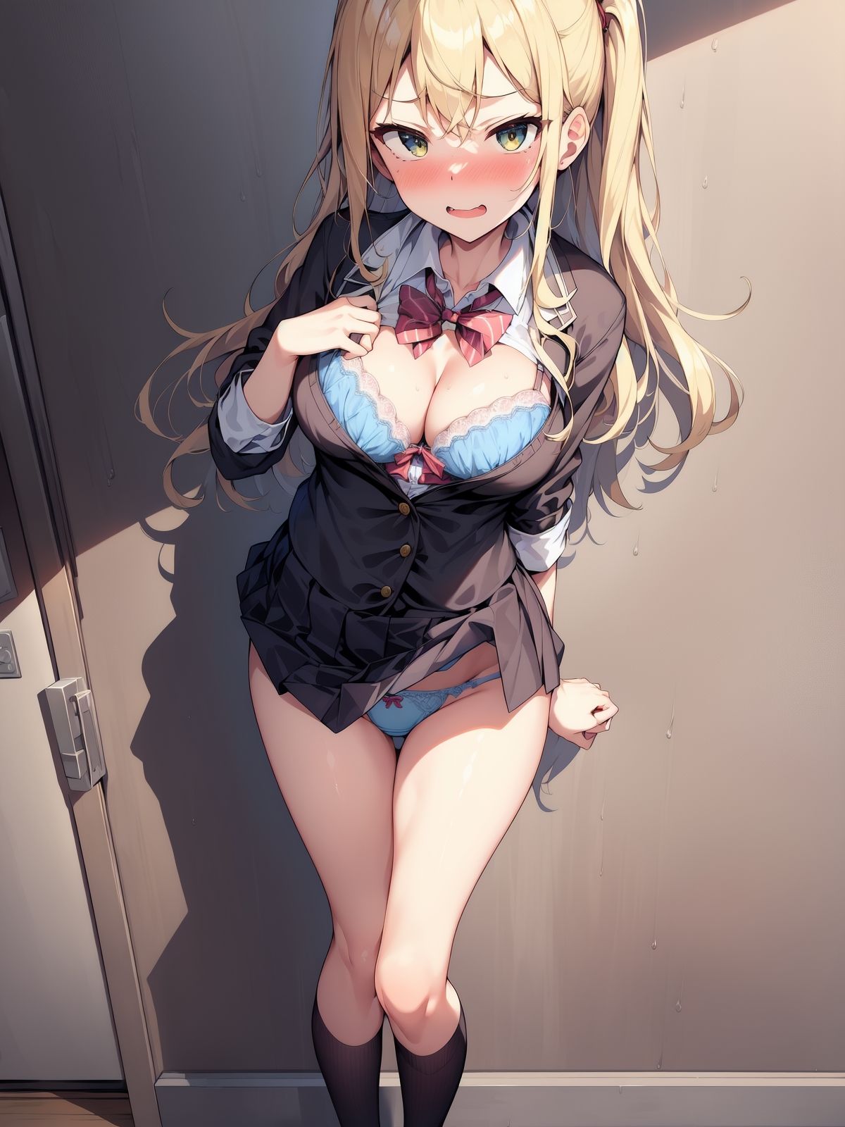 美少女JK開脚 おぱんちゅ丸見え