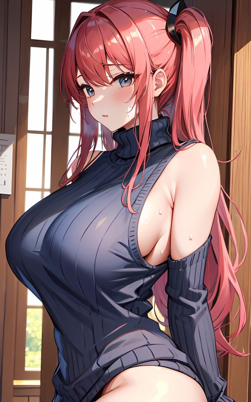 近所のお姉さん エチエチニット姿が超絶エロすぎる