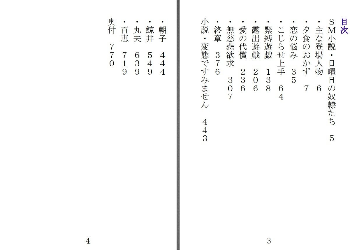 日曜日の奴●たち/変態ですみません