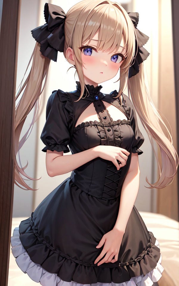 【無料】ゴスロリ×ちっぱい