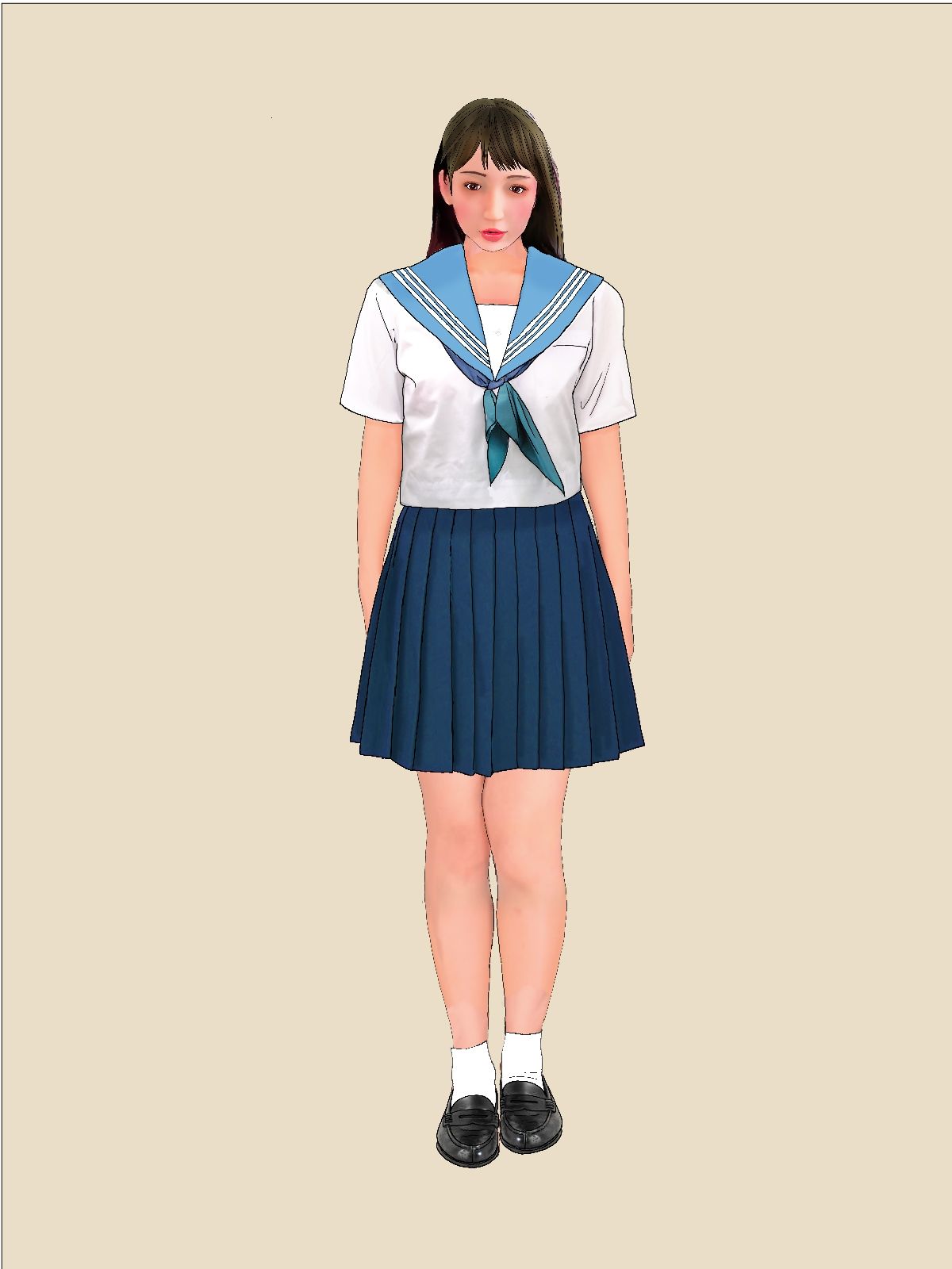 下着図鑑風着せ替え絵本『ちはる28歳』2 バイオグラフィー編