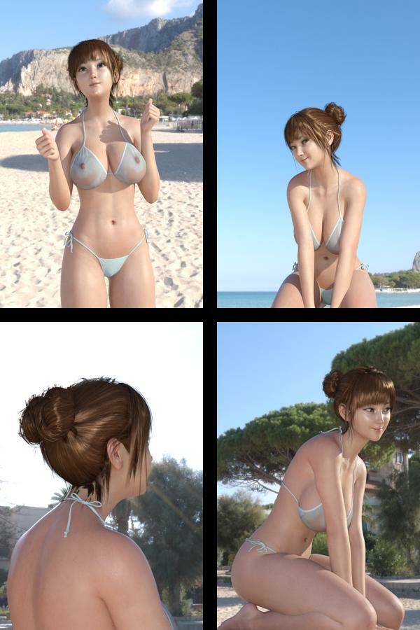 【＋All】『理想の彼女を3DCGで作ります』から生まれたバーチャルアイドル「一ノ瀬廻里（いちのせめぐり）」のグラドル撮影風写真集:Gradol_56