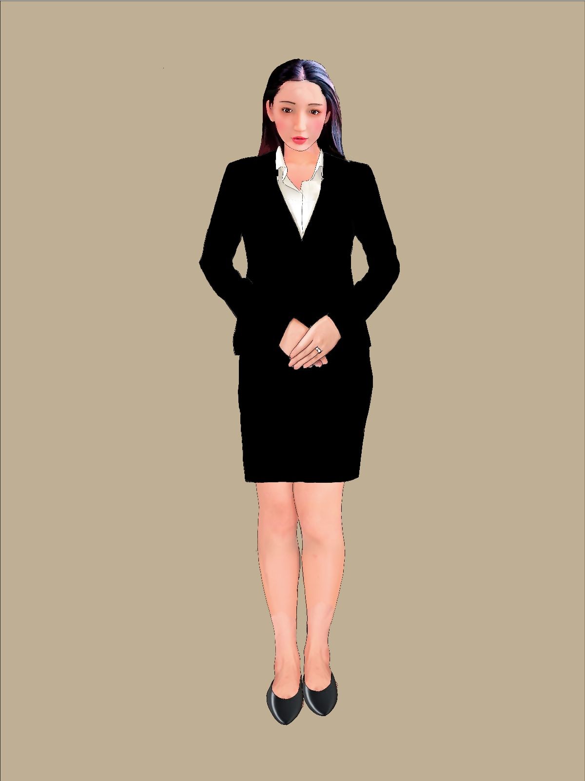 下着図鑑風着せ替え絵本『ちはる28歳』3社長秘書ネトラレ編