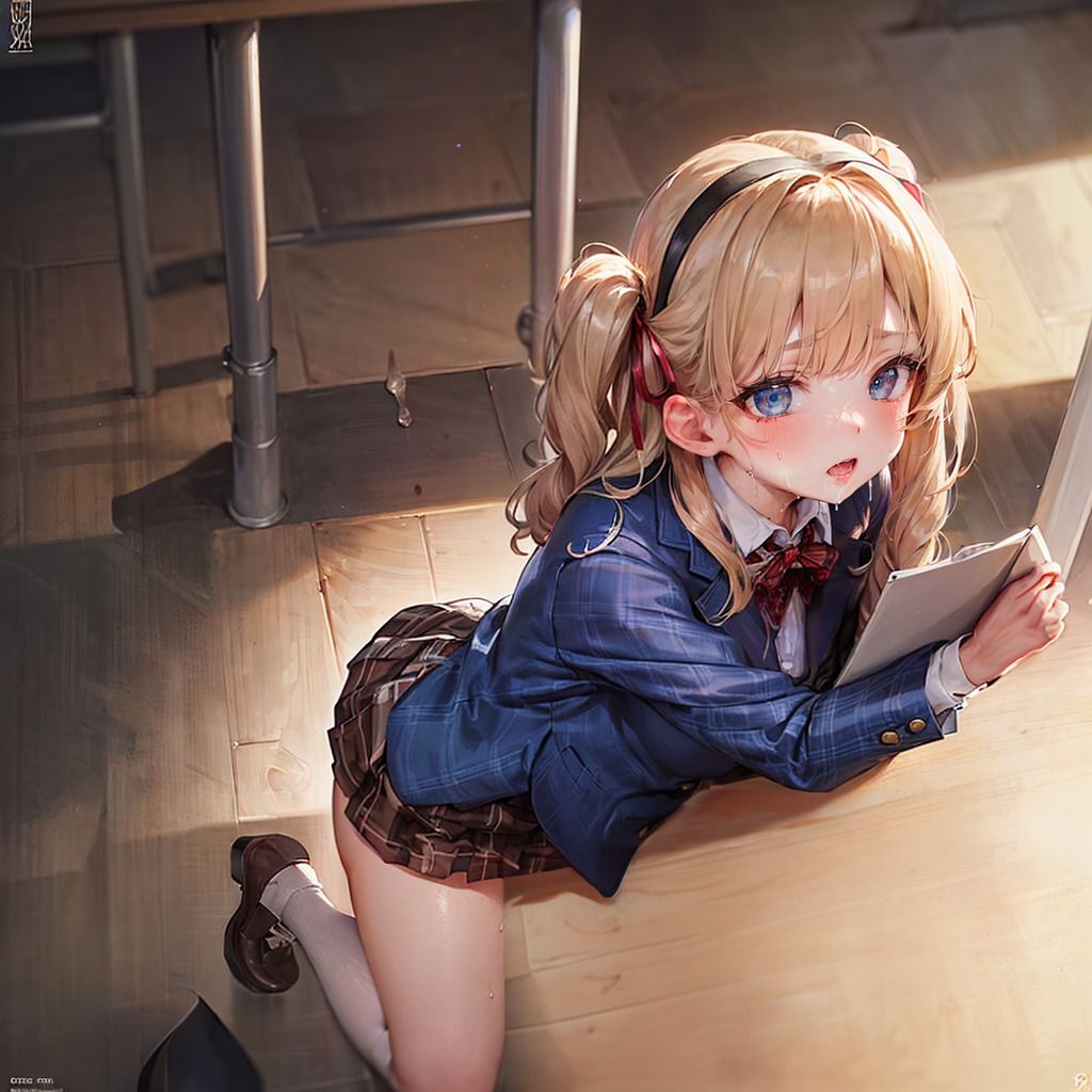 『いけない場所でするのが好き』ギャルJK-制服着衣（Stable Diffusion/AI）作成）