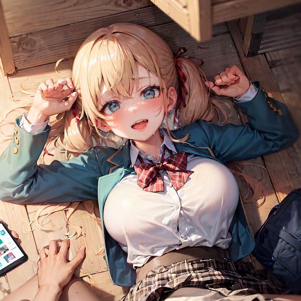 『いけない場所でするのが好き』ギャルJK-制服着衣（Stable Diffusion/AI）作成）