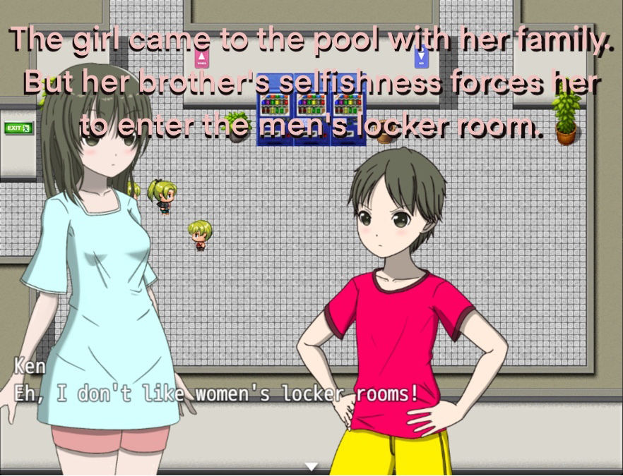 A cute girl walked into the men’s locker room！