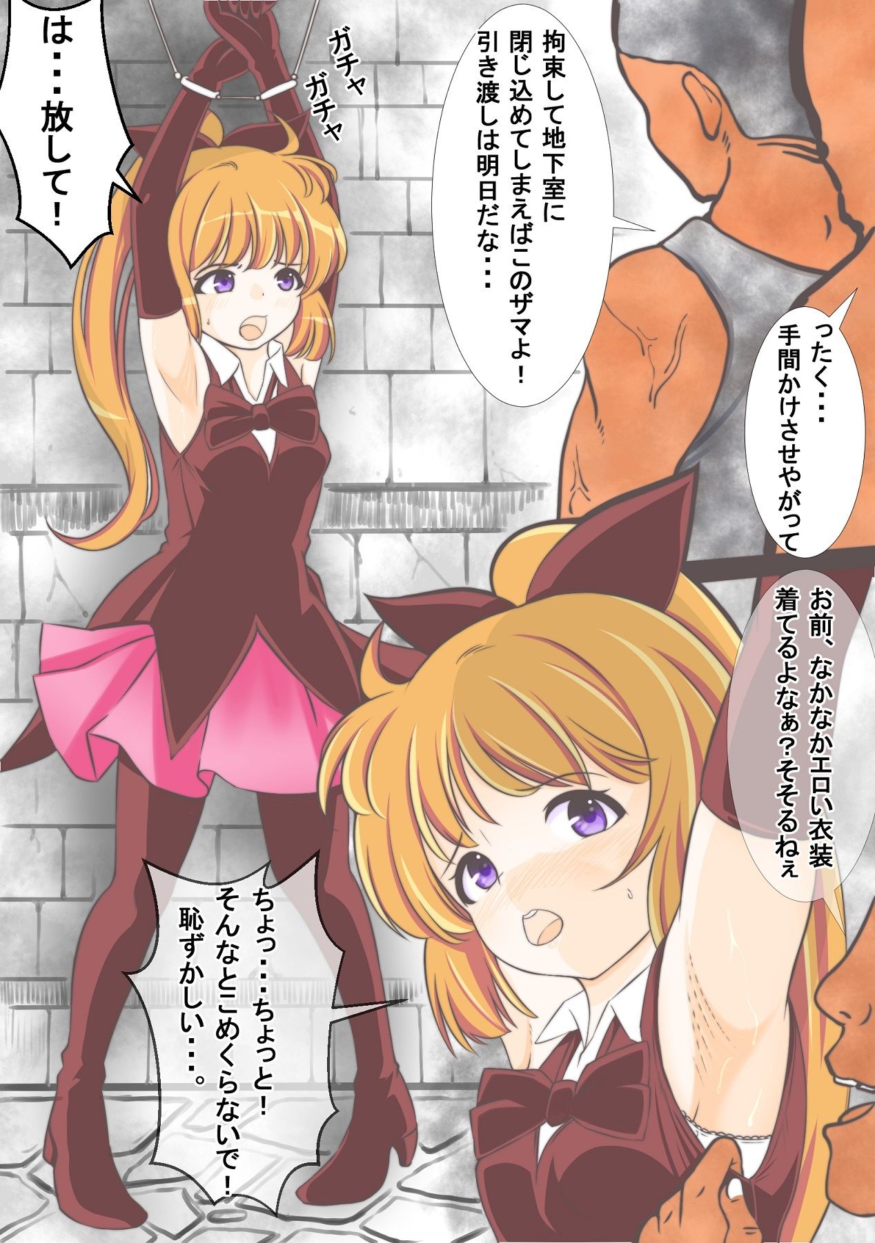 潜入した館の警備兵に捕獲されレ●プされる怪盗セイ〇トテール