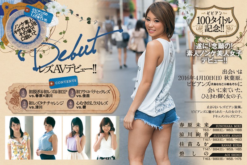 ビビアンズのイベントに1人で来ていたノンケ素人・キサちゃん（仮名）をその場で口説いてレズAVデビュー！！～初脱ぎ＆初レズ＆初絶頂…デビュー作にして＜レズSEX＞の天才現る！！～