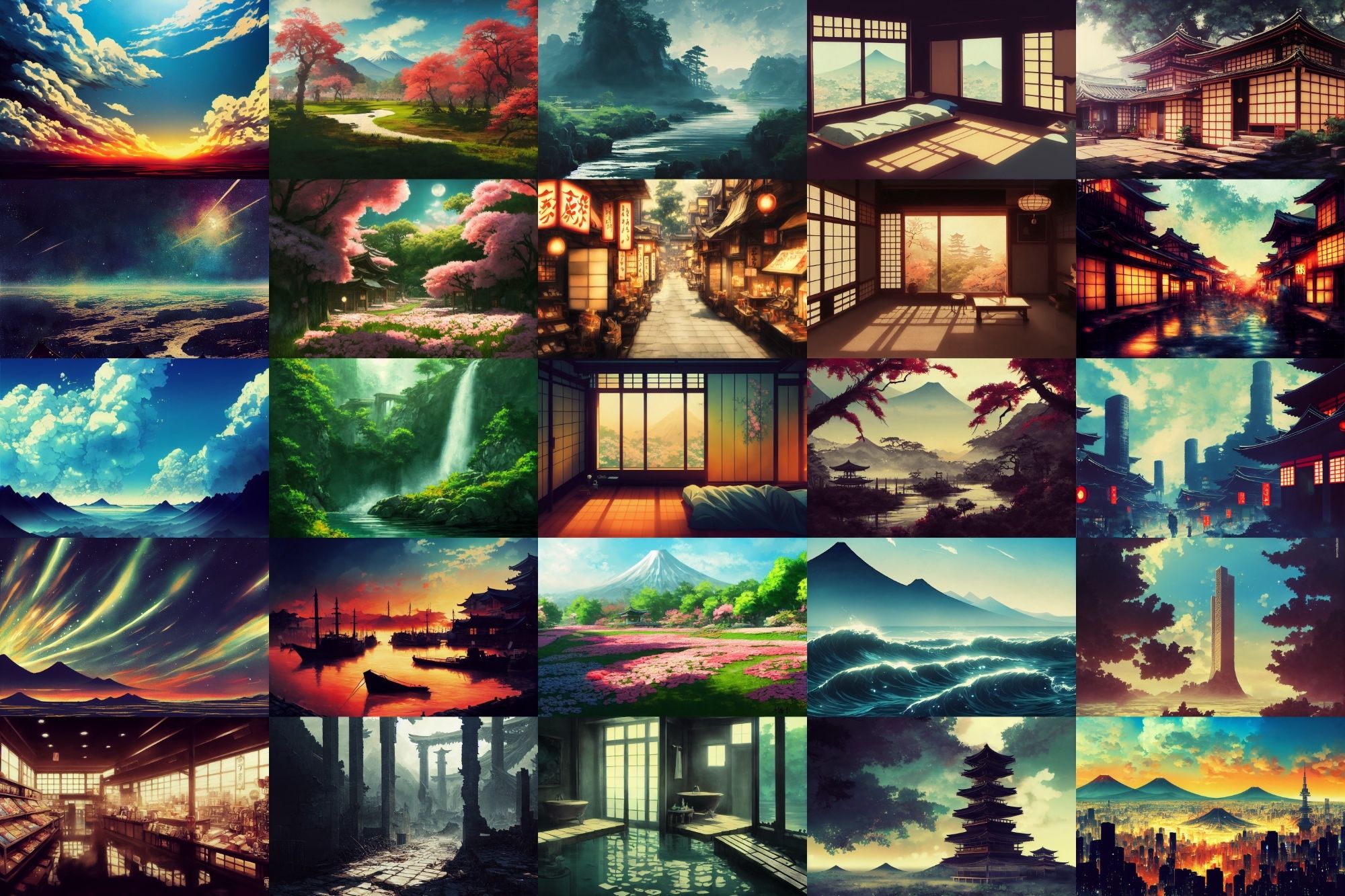 【日本、和風系背景】著作権フリーの高解像度画像（100枚）