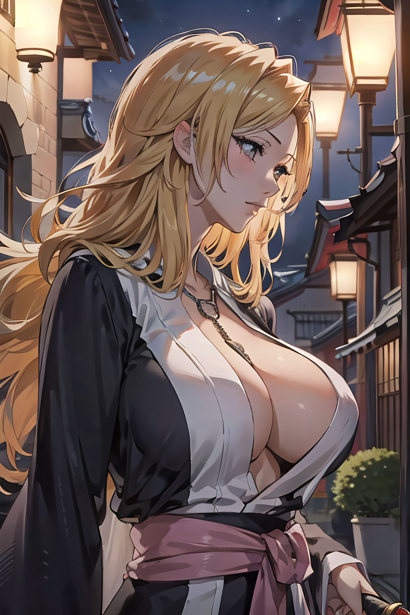 金髪巨乳のせくしーお姉さんは夜警の最中に犯●れる