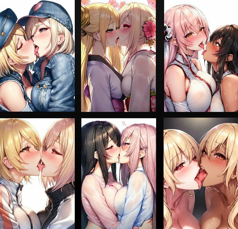 レズキスドスケベ美少女イラスト集 2