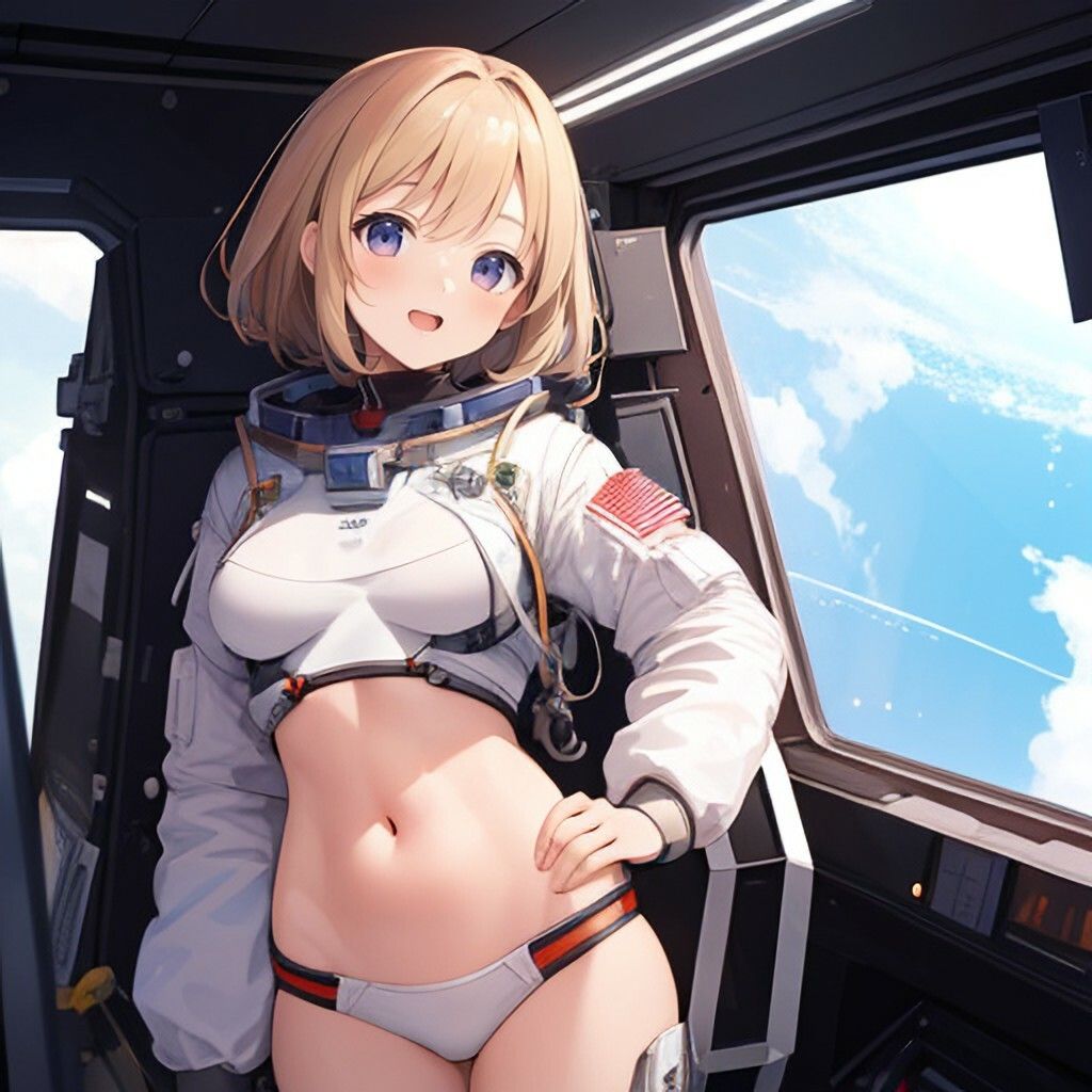 宇宙服風美少女さん