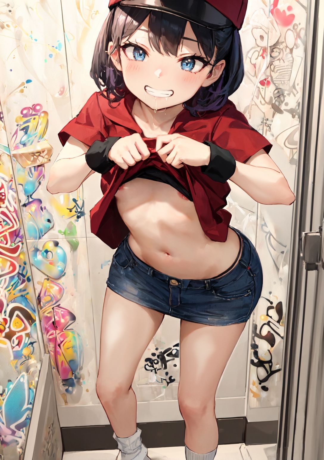 メス〇キ トイレで露出誘惑〜親が知らない娘の顔〜