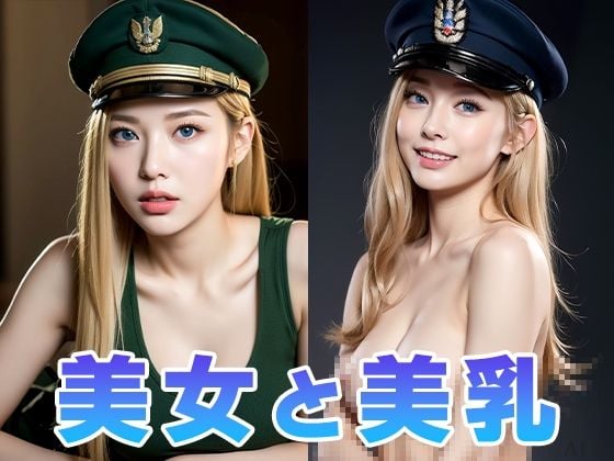 【全296枚・ヌード】 「ミリタリー美女の魅力」 勇敢な金髪美女たち - AIで描く究極の美女達 -