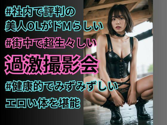 超ドMな美人OLと街中で過激撮影会【黒髪ショート編】