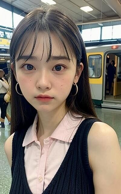 駅前でも見せちゃうの?? 清楚美女!!