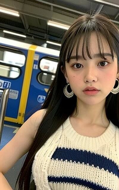 駅前でも見せちゃうの?? 清楚美女!!