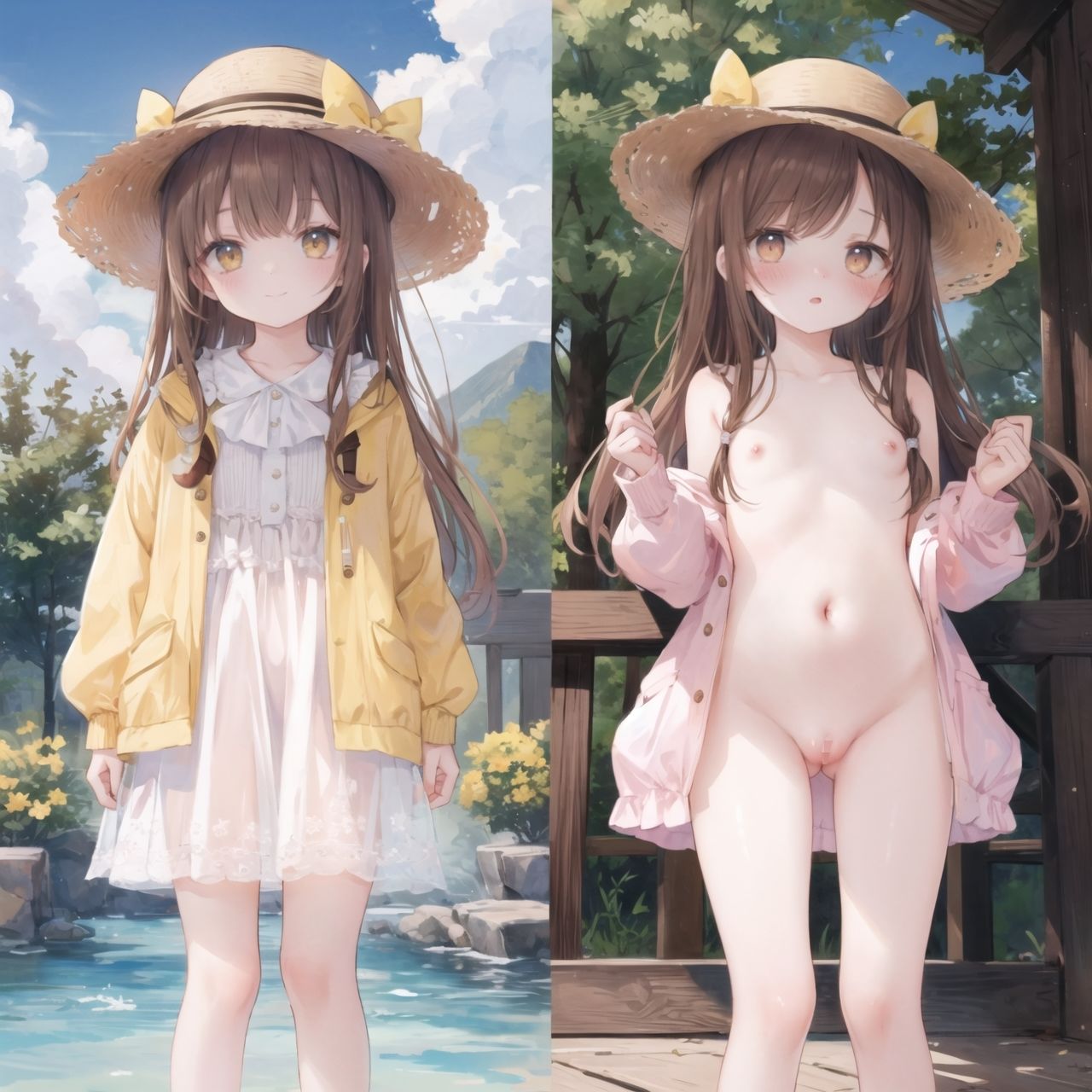 ふわふわ少女のふくのなか。