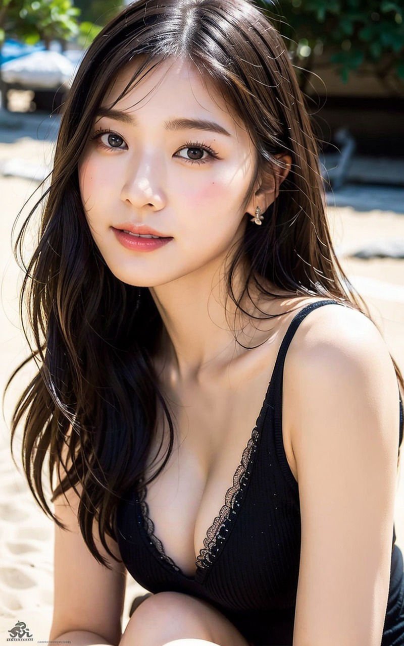 100人のAIグラビアアイドル写真集 18巻 青空映えの麗しが眩しい美ボディ オマケ8枚