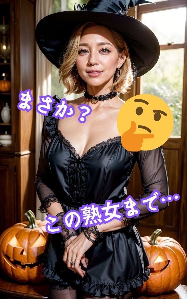 コスプレ熟女×ハロウィン