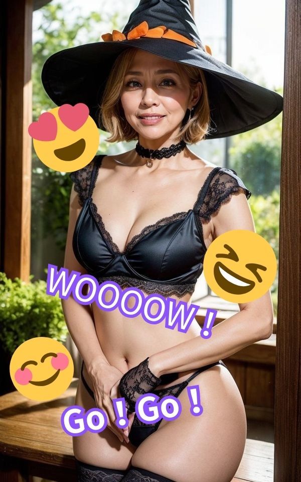 コスプレ熟女×ハロウィン