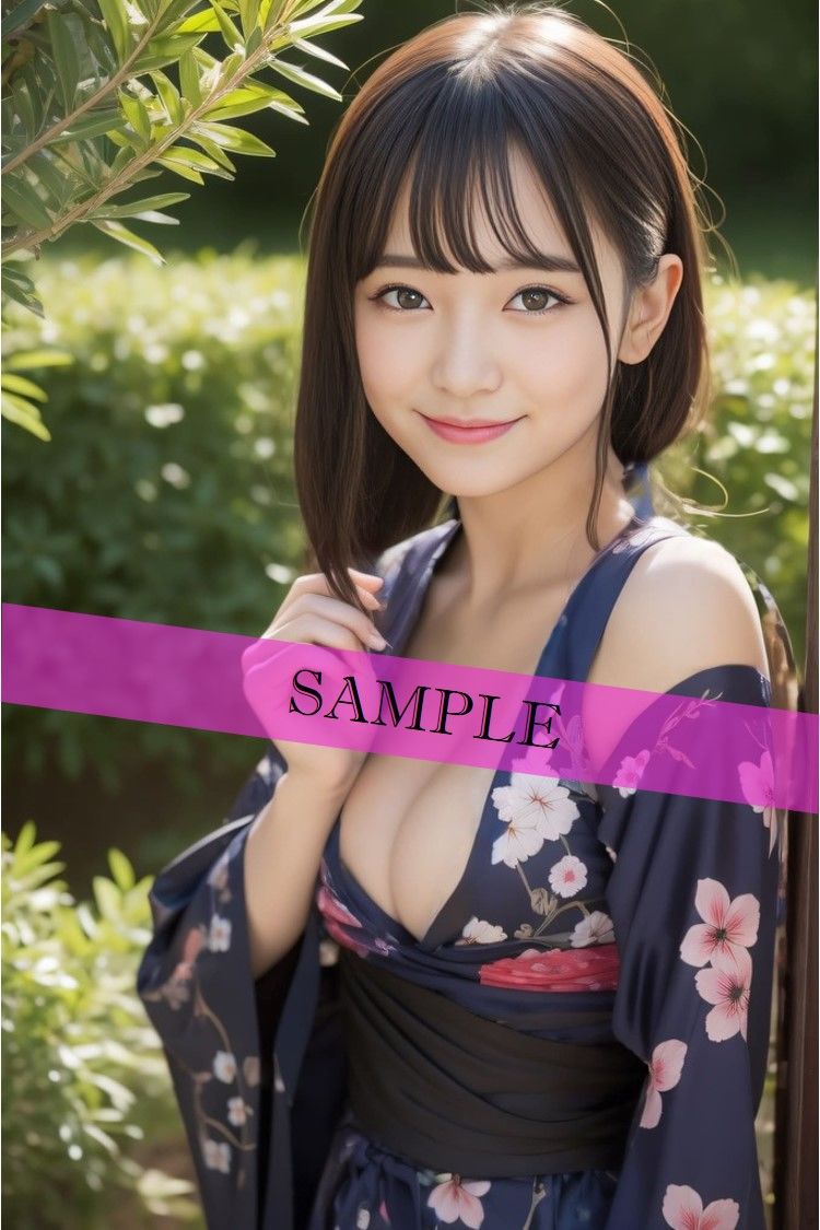 ‐ AI生成 - 浴衣☆美女 ヌード写真集 【浴衣姿、おっぱい、下着画像209枚】