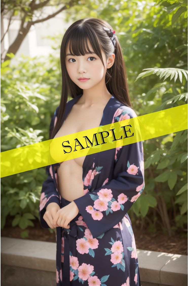 ‐ AI生成 - 浴衣☆美女 ヌード写真集 【浴衣姿、おっぱい、下着画像209枚】