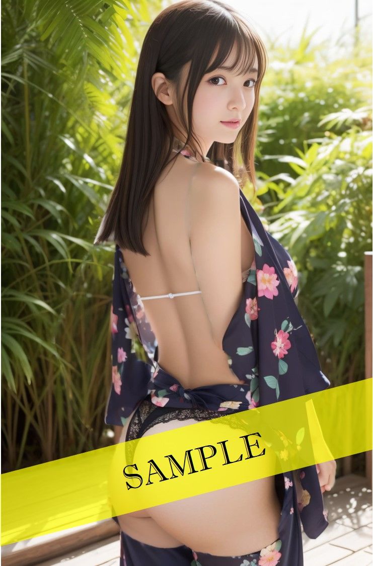 ‐ AI生成 - 浴衣☆美女 ヌード写真集 【浴衣姿、おっぱい、下着画像209枚】