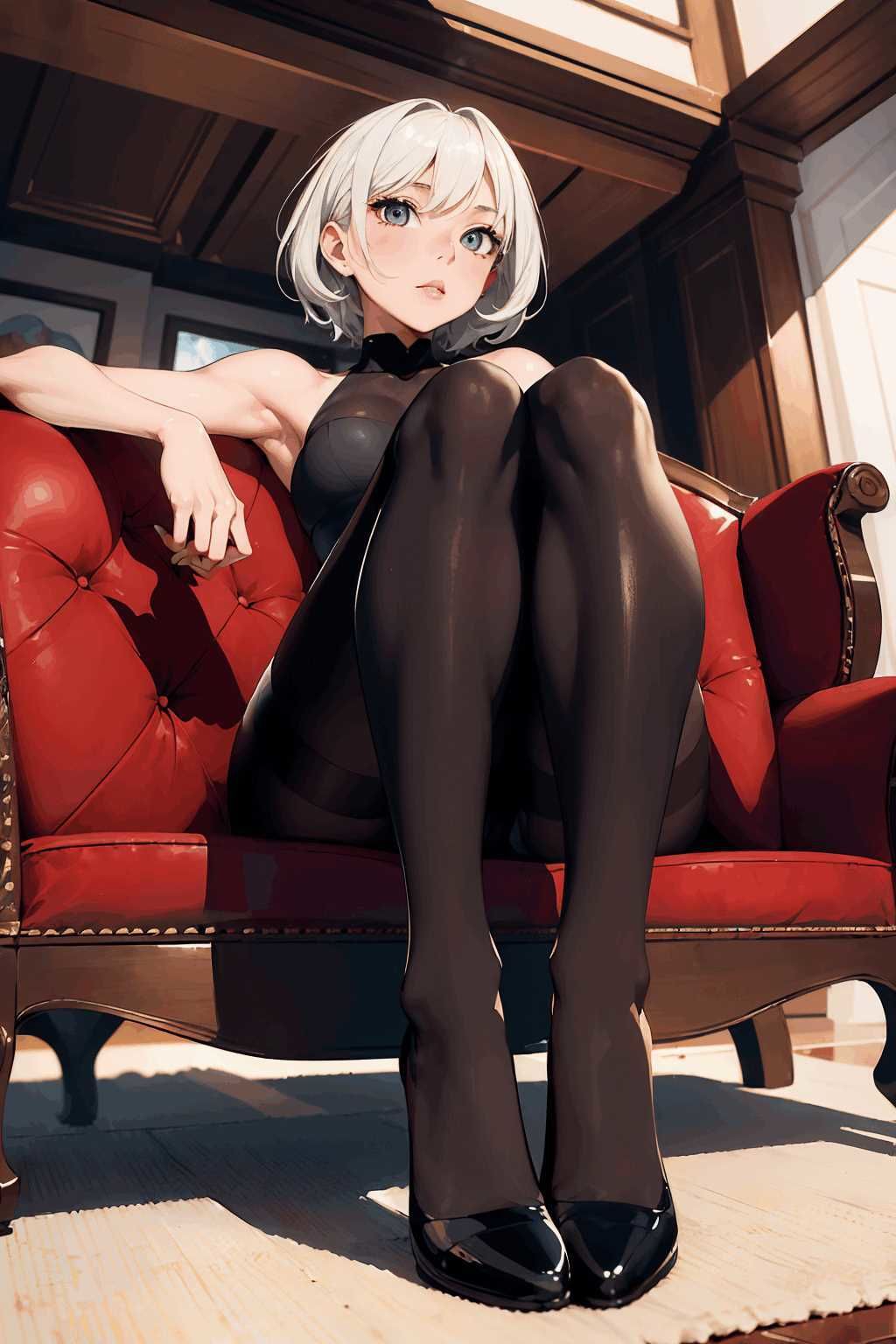 あなたのフェチはどこから?私は脚から。それなら黒のストッキング〜フェチの為のイラスト集〜