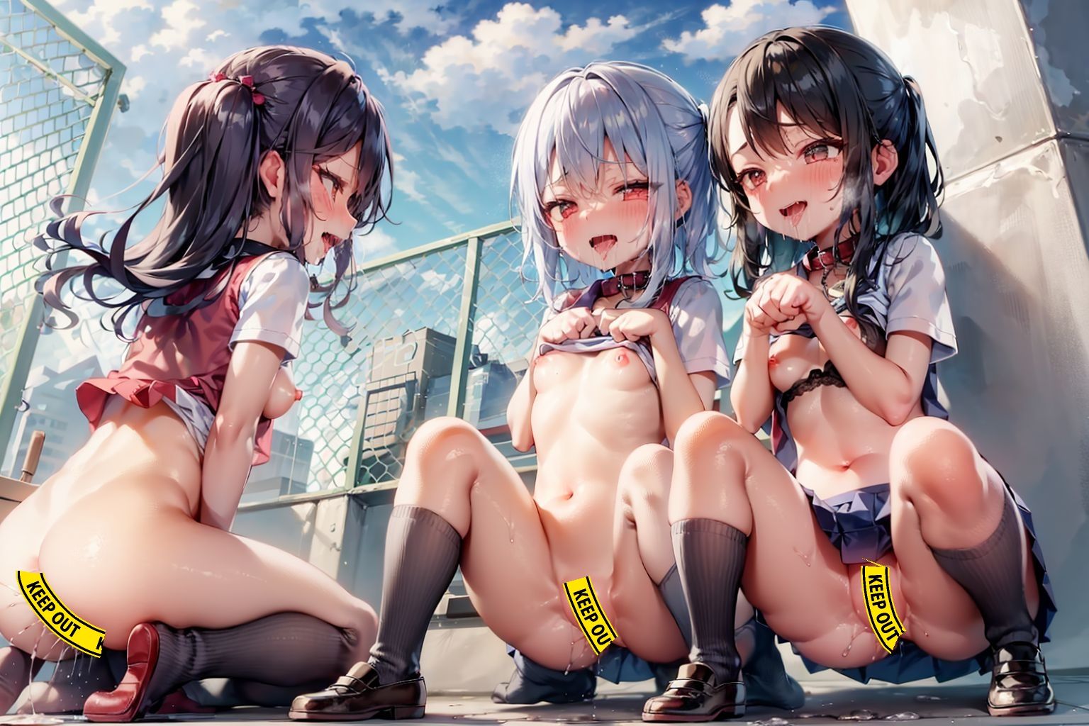 【4K解像度×大ボリューム】教師を舐めたメス〇キ共を従順×発情メス犬化したったwww (後編)