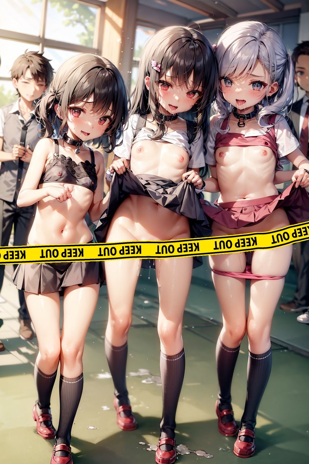【4K解像度×大ボリューム】教師を舐めたメス〇キ共を従順×発情メス犬化したったwww (後編)