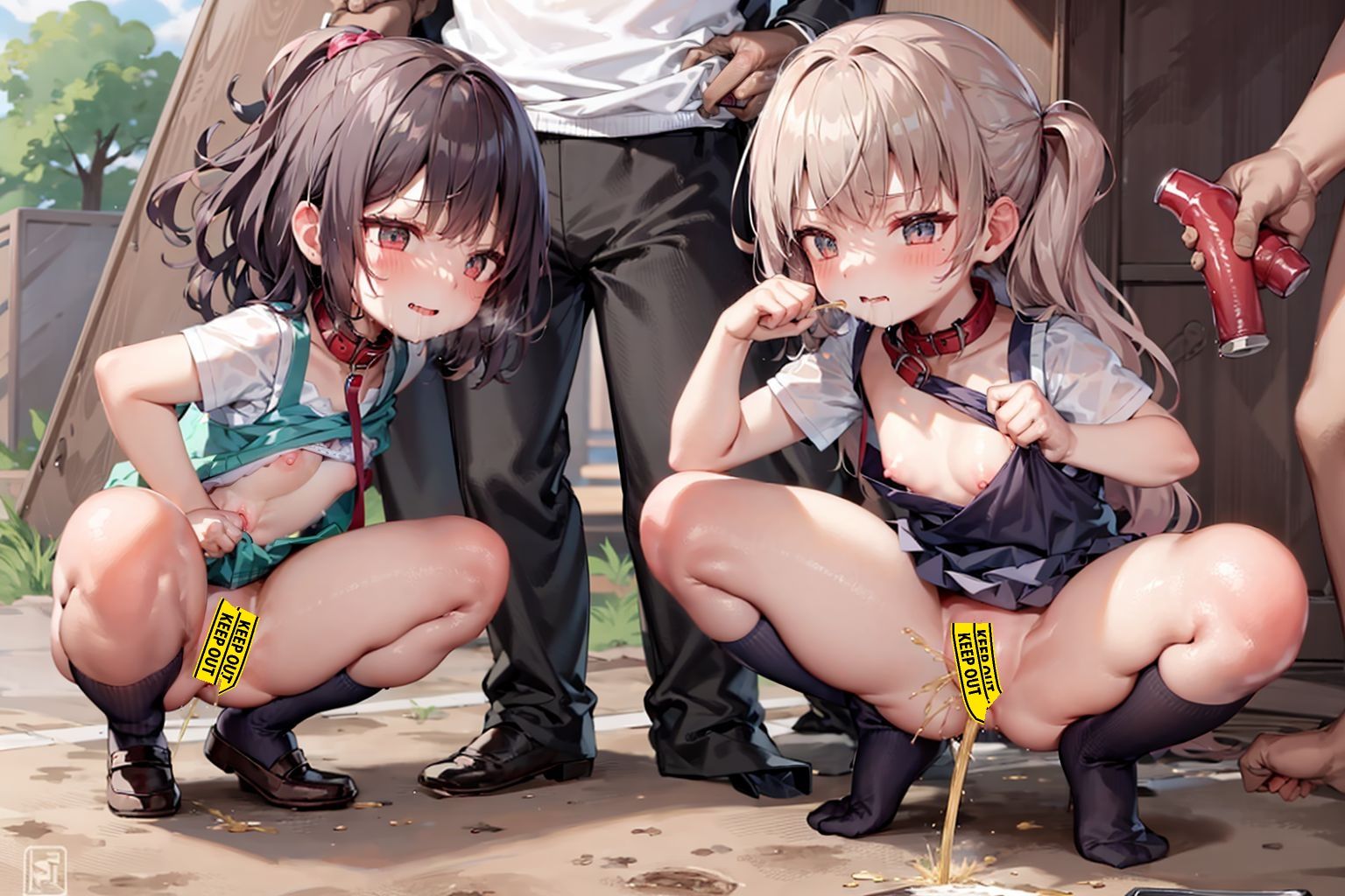 【4K解像度×大ボリューム】教師を舐めたメス〇キ共を従順×発情メス犬化したったwww (後編)