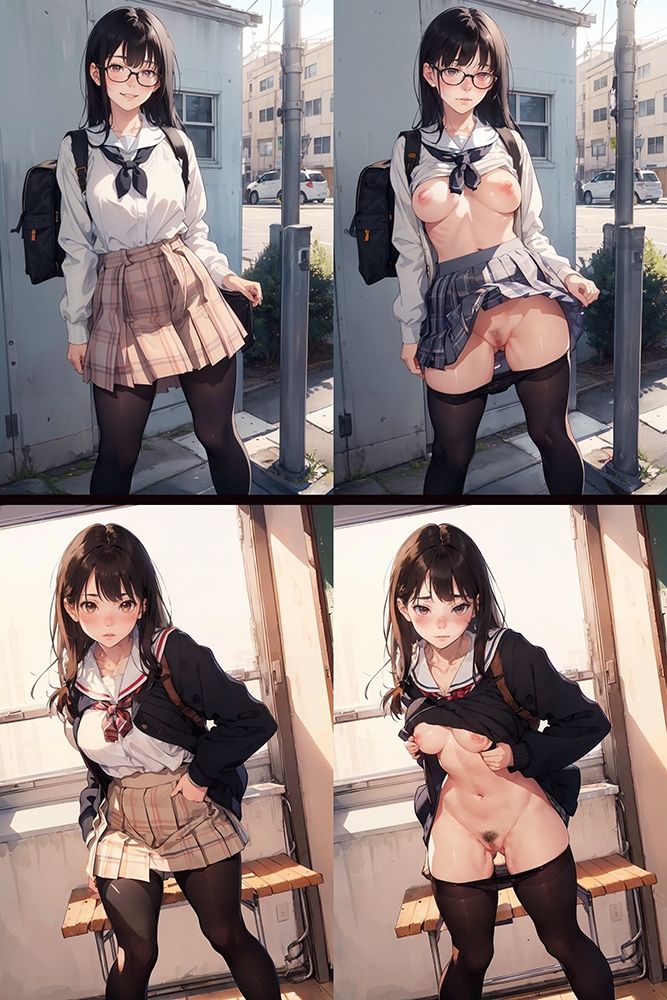 クラスの女子の日常と裸〜制服の下に隠し持っているお宝〜