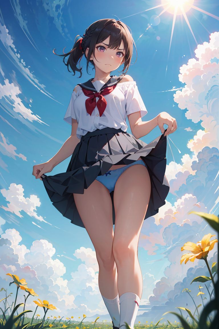 嫌な顔してるけどパンツを見せてもらいたい （480枚）