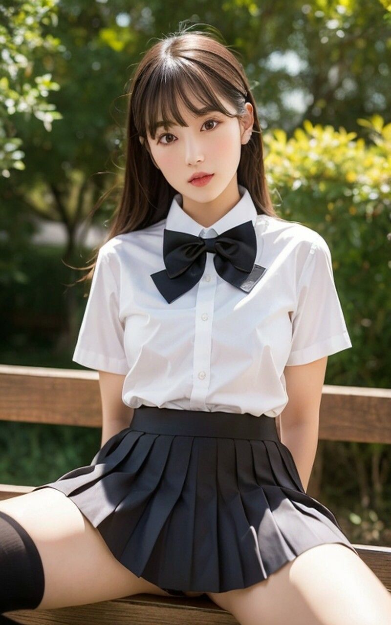School girl uniform AI美女グラビア写真集